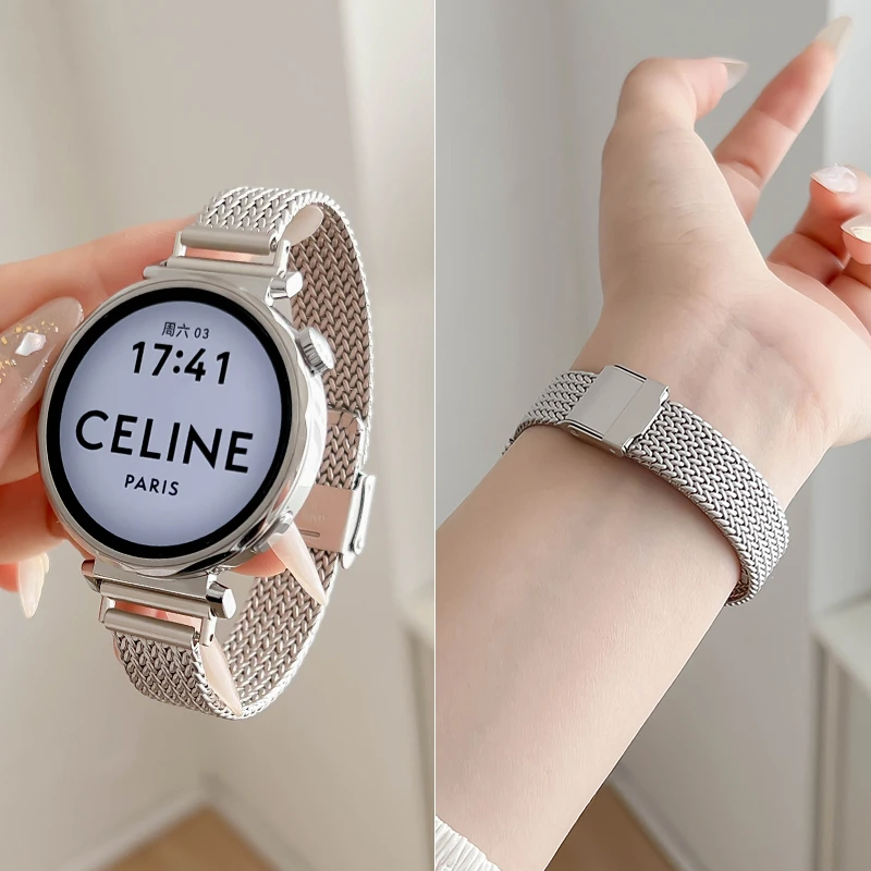 适用于华为手表gt4/gt5pro窄版磁吸watch4pro麦穗表带gt2个性夏季