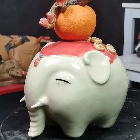 踏***青石湾陶瓷公仔摆件
