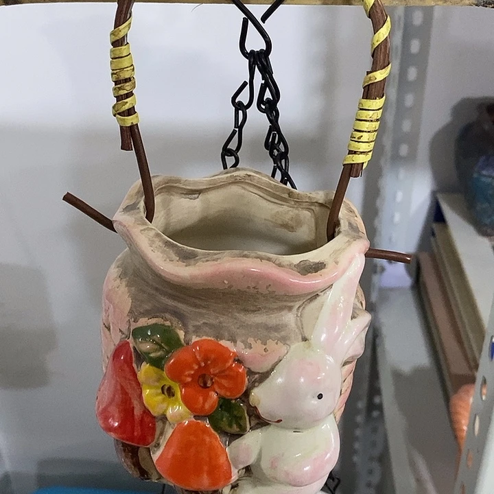 紫砂花盆多肉瑕疵盆有孔。