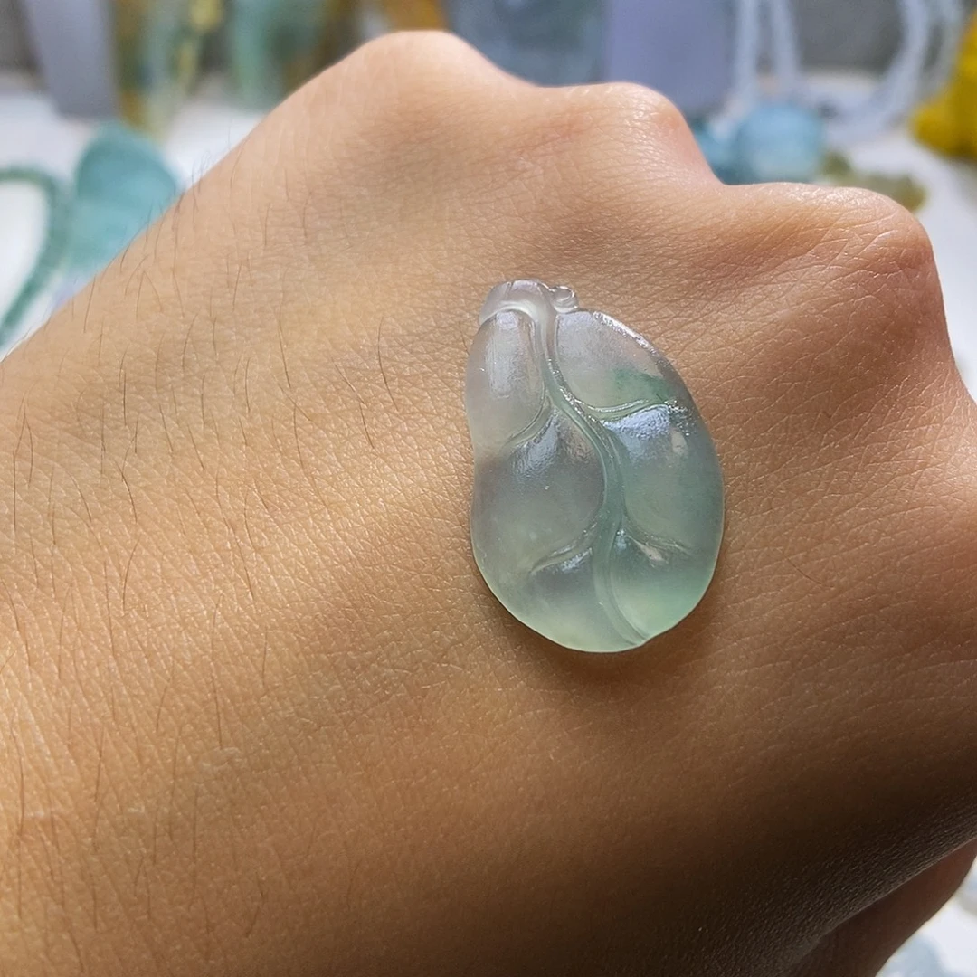 定制翡翠未镶嵌叶子