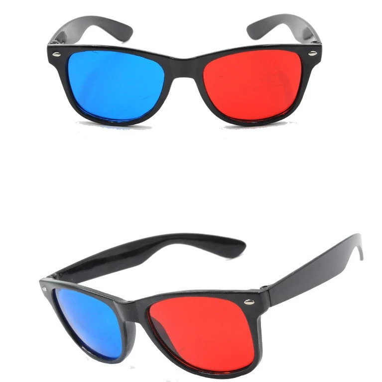 红绿眼镜3D红蓝眼镜左蓝右红视力软件视功能专用夹片红蓝镜