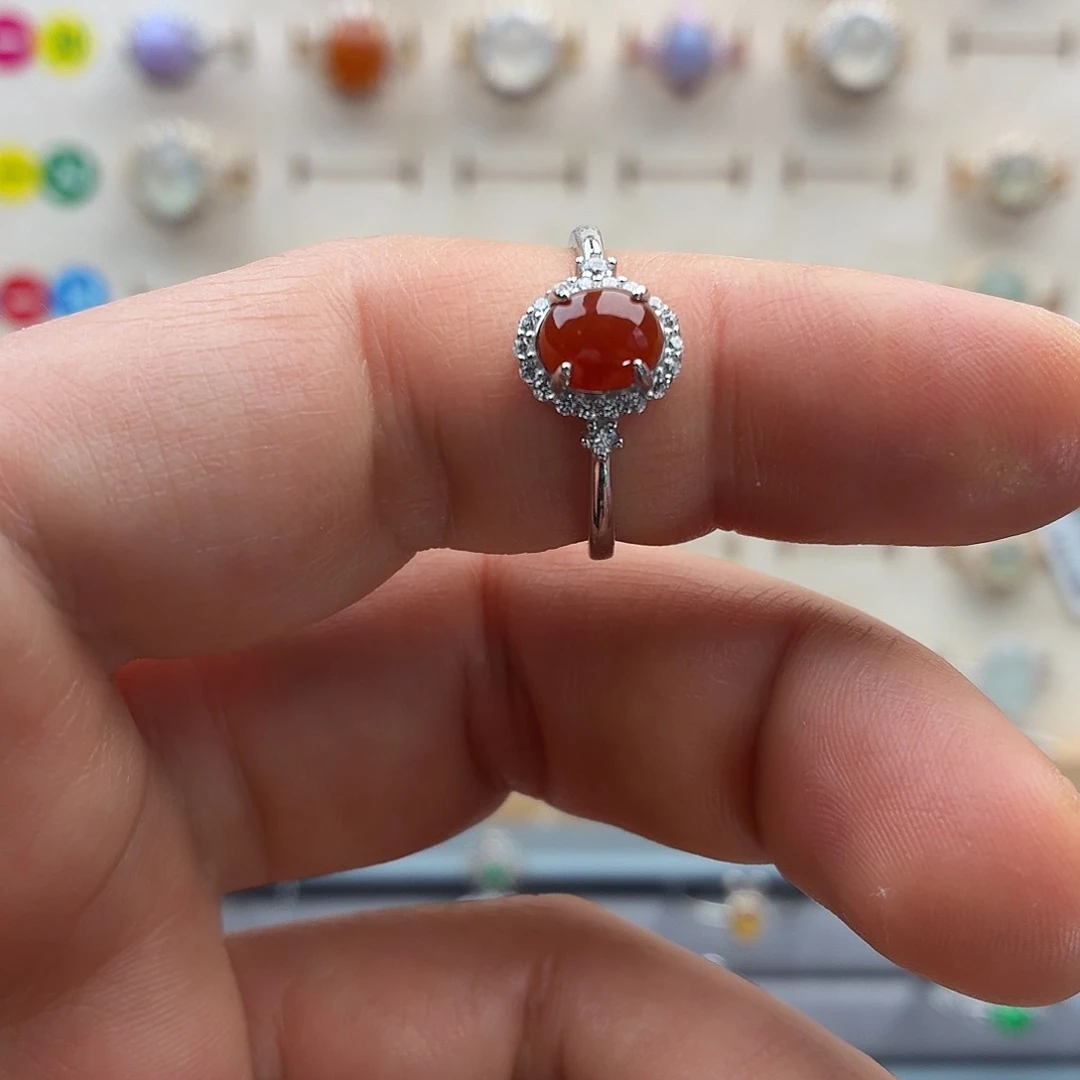 翡翠未镶嵌戒指天然缅甸A货翡翠，假一赔三