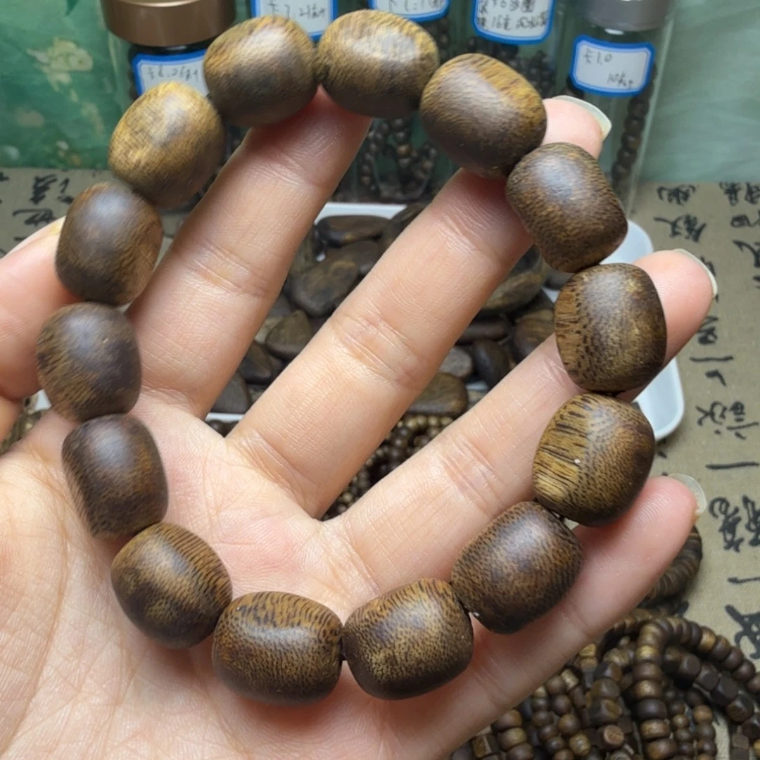 沉香碎屑沉香卡1.3留疤珠