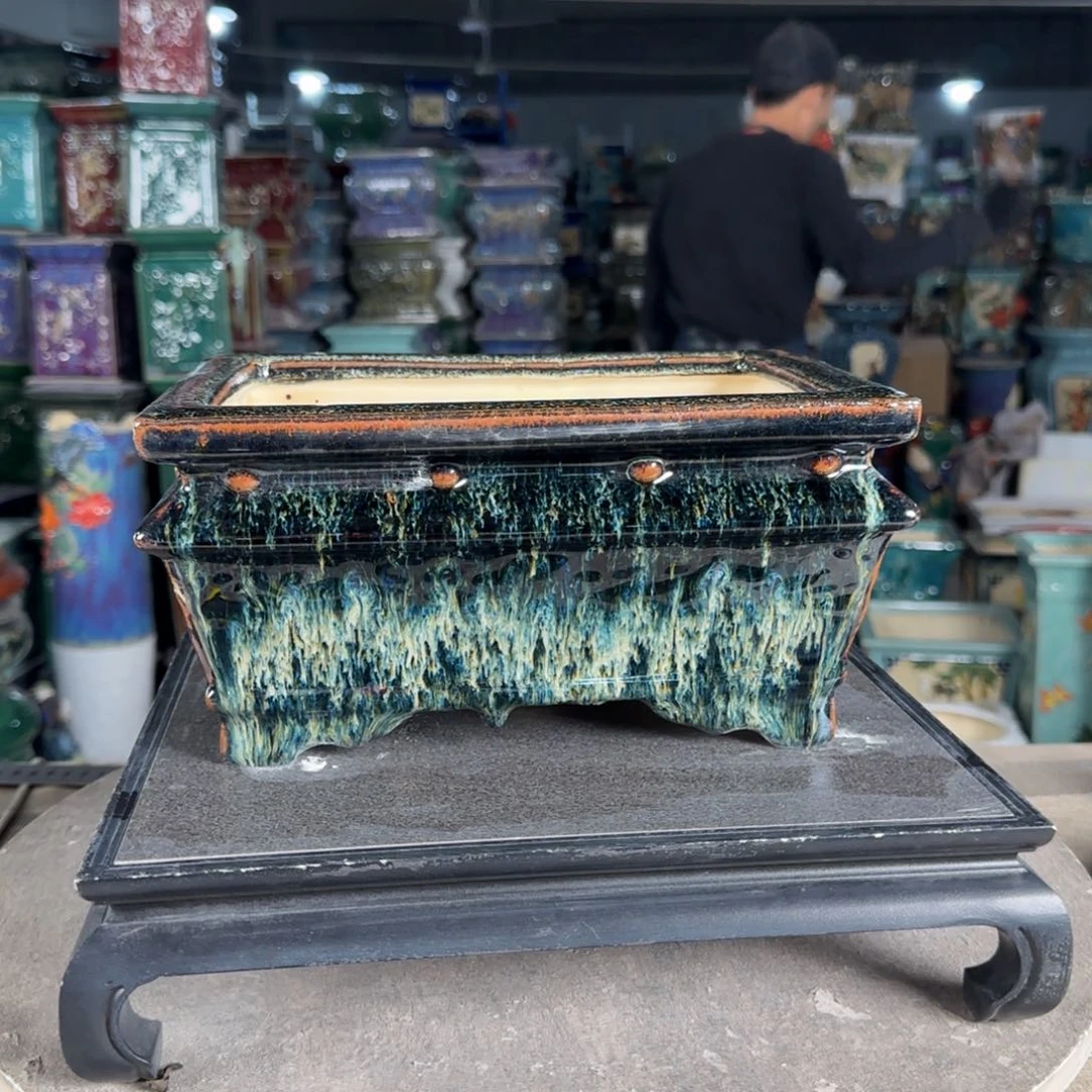 一风堂石湾花盆。微瑕