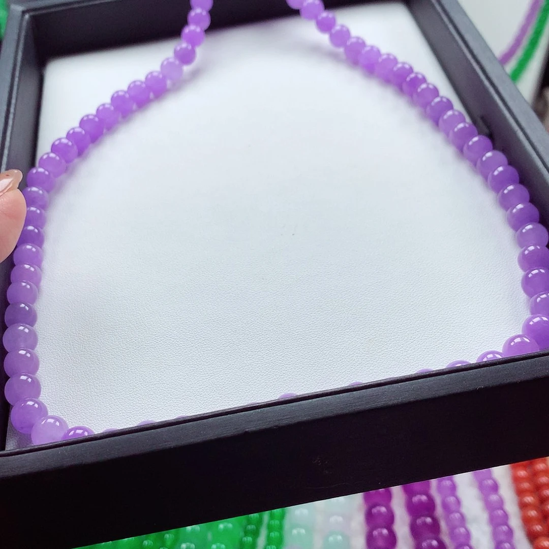 天然缅A散珠手串项链闪购链接