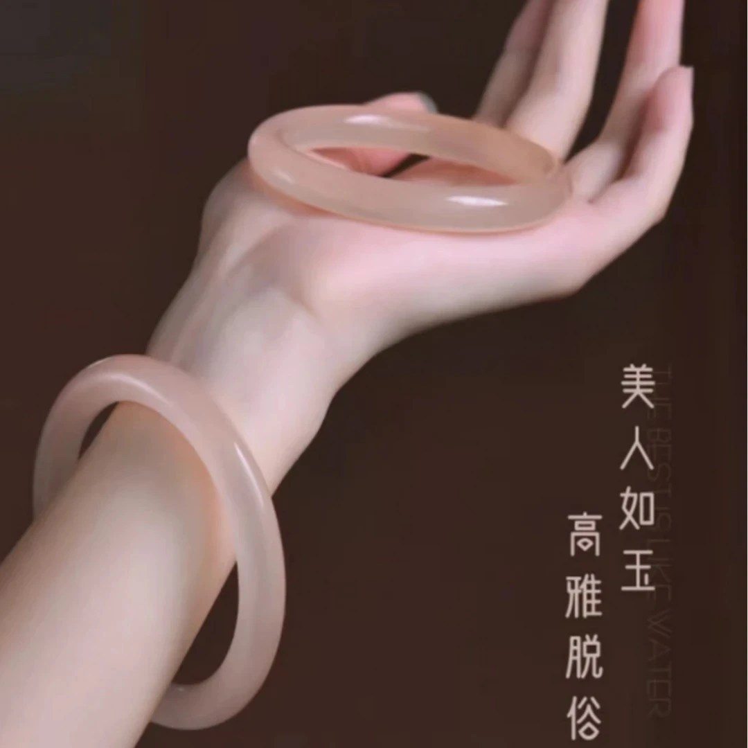 条款卡13-17/水蜜桃手镯气质高冰冰透