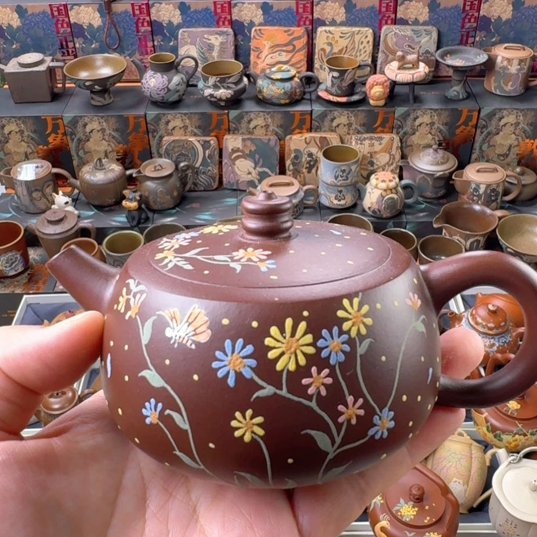 茶壶紫砂200ml原矿精工半手