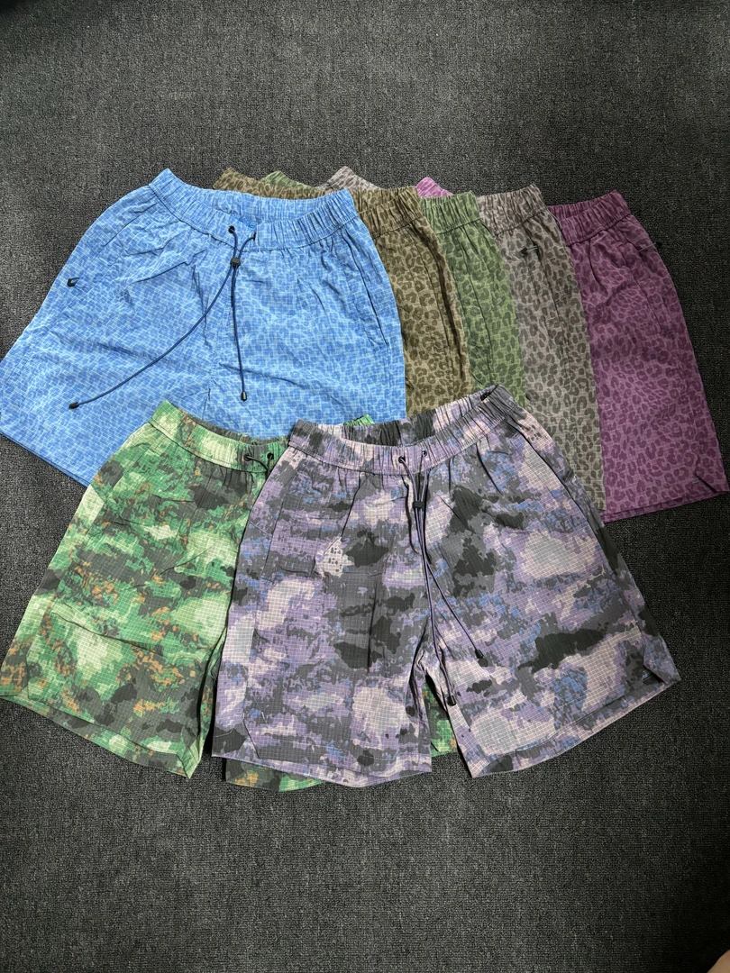 UY-5555A美式复古迷彩豹纹速干休闲短裤夏季户外轻量化机能迷彩裤