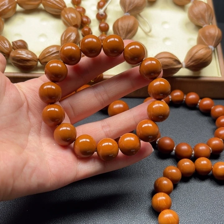 橄榄核手串/手链1.47.精品毕业款小孔道暴力归圆