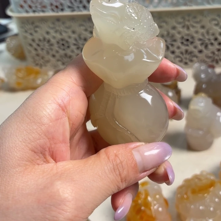 玛瑙/玉髓未镶嵌吊坠(不含链)