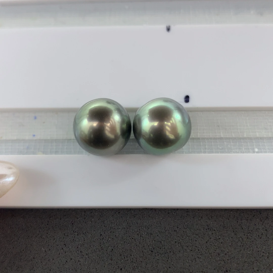 定制海水珍珠裸珠未镶嵌大溪地10-11mm