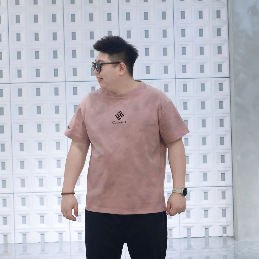 大码男装 夏季新款 晕染短袖72598