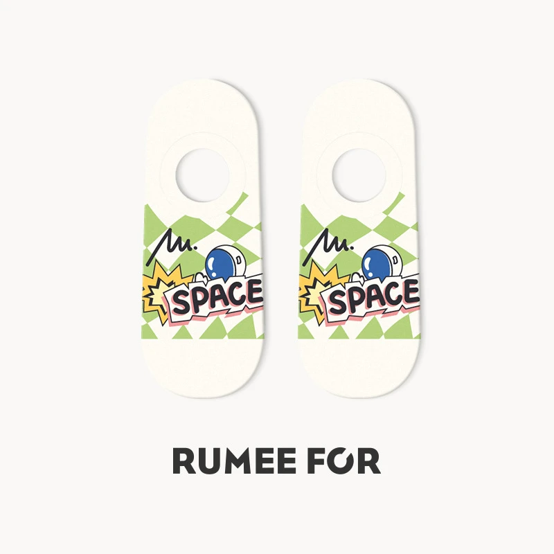 情侣短棉袜防滑夏季隐形袜街头薄款半浅口卡通潮流星球