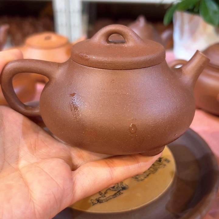 茶壶紫砂紫泥文瓢200c c