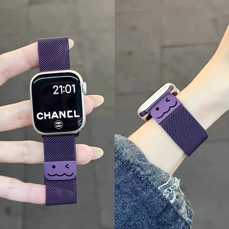 显白梅子适用小米手环9pro表带磁吸8pro米兰尼斯7pro红米watch6腕