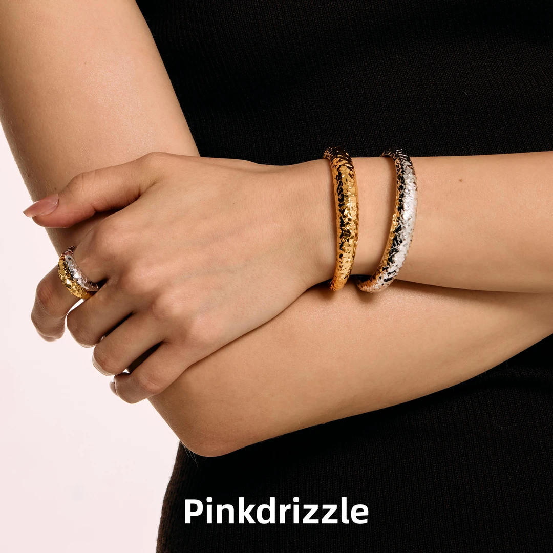 Pinkdrizzle 铜合金手镯 灿若星辰手镯时尚复古百搭