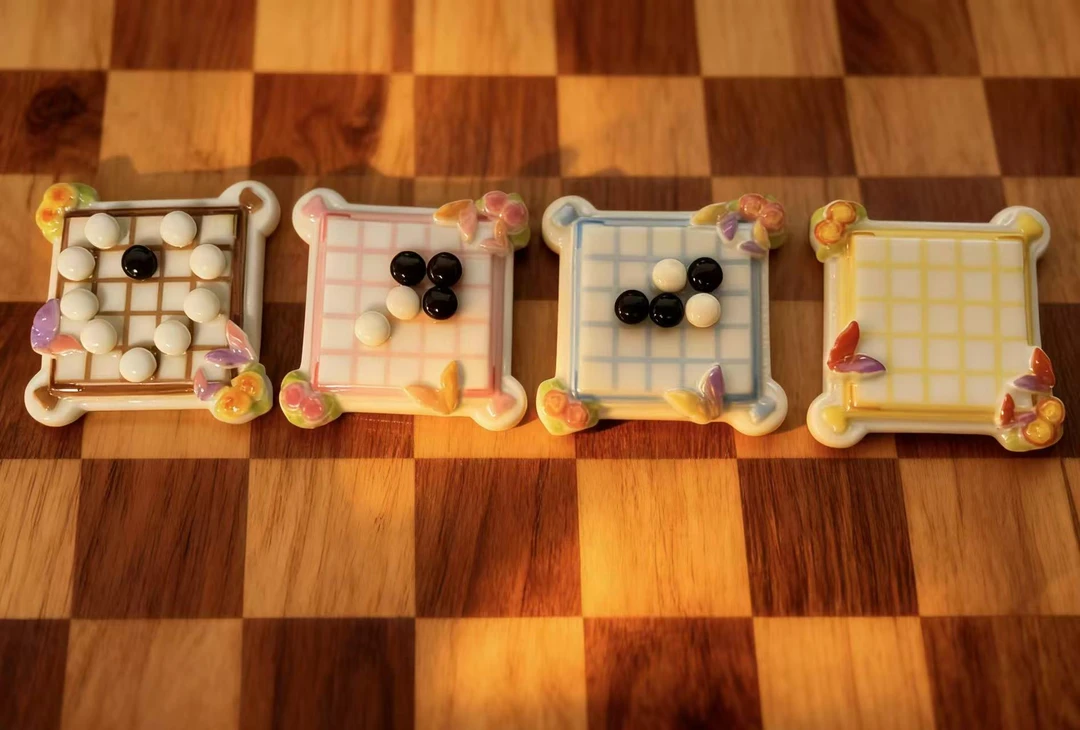 【定制款】蝴蝶棋盘树脂配件手工DIY摆件