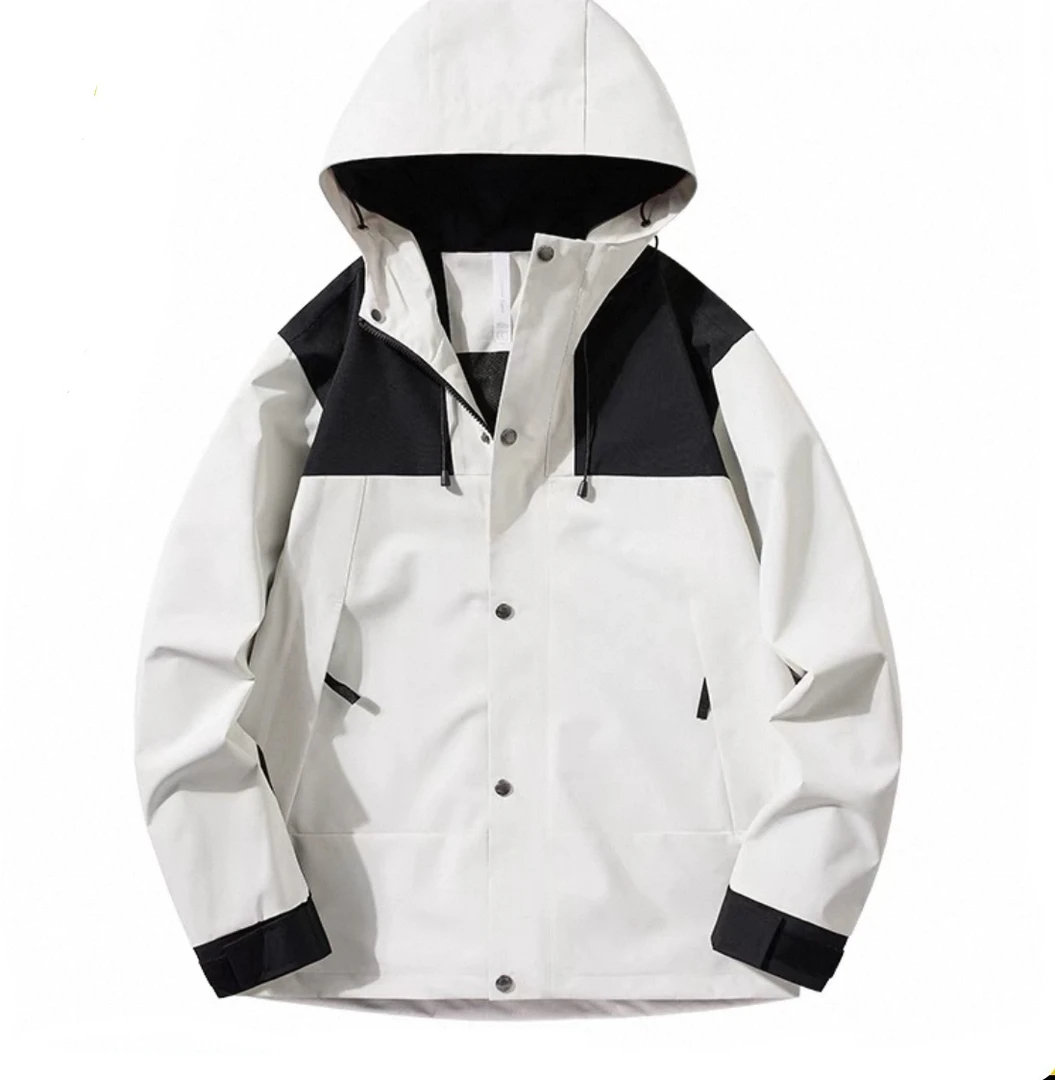 拼色冲锋衣外套男女春秋2025新款潮牌防风防水单层薄款(180)