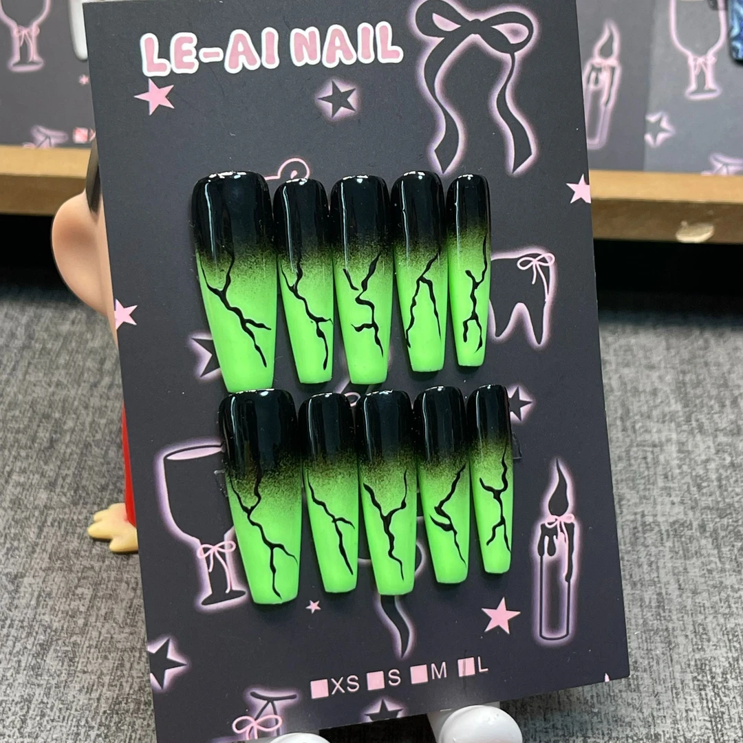 【le-aiNaIL】L码孤品~两单包邮~穿戴甲 气质 手工 春夏 穿戴式 ins