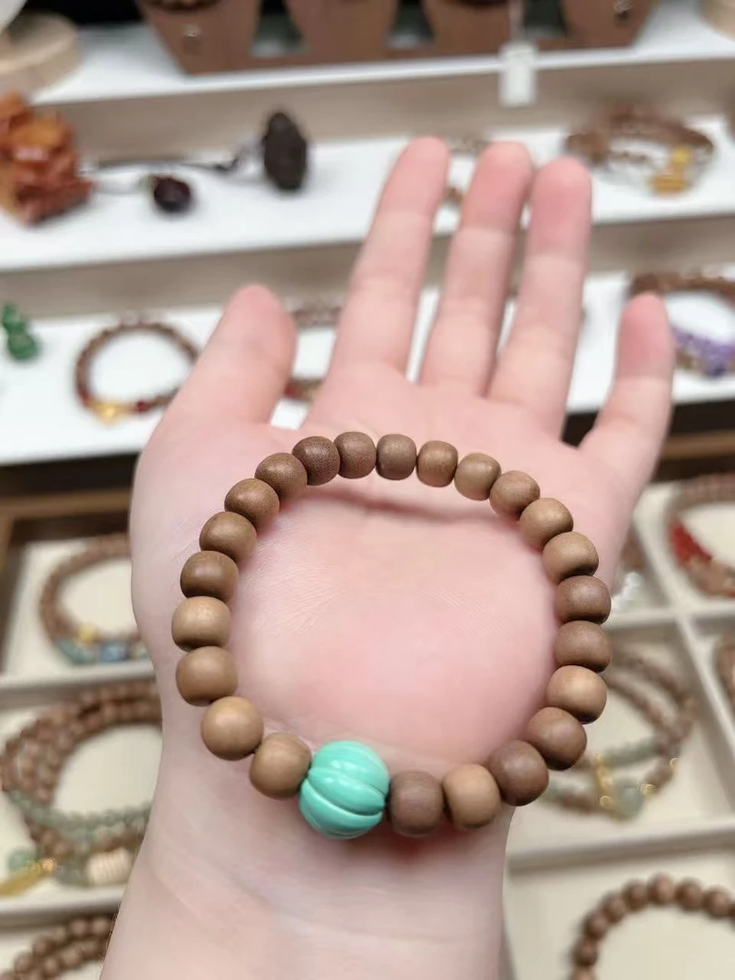 【雅韵檀木原创】正区老山檀香精品diy单圈手串8mm