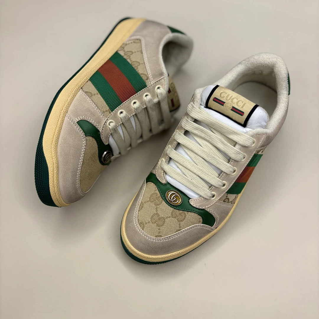 99新 GUCCI/古驰 古驰板鞋经典鞋时尚复古男士