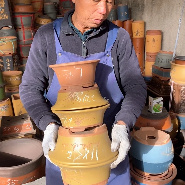 紫砂花盆紫砂花盆