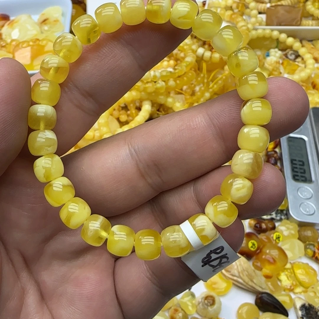 琥珀未镶嵌裸石8mm8.19克01