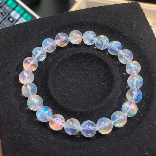 马岛月光月光石单圈8mm