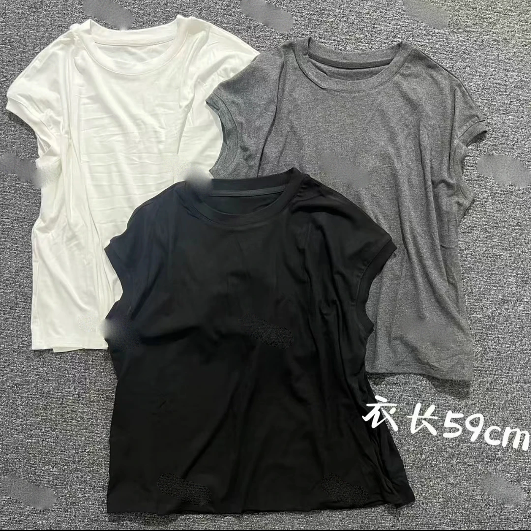 极简风宽松型定制净版短袖T恤夏季透气圆领