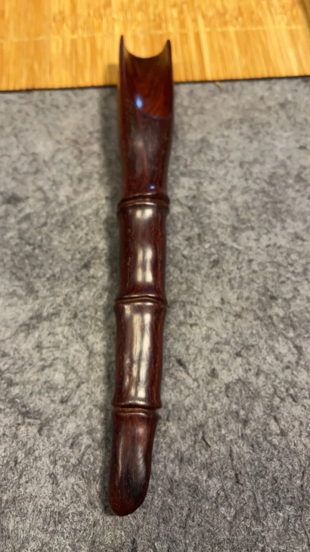 小叶紫檀茶铲竹节