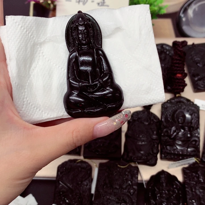 劉**下天然a货钢琴黑挂件