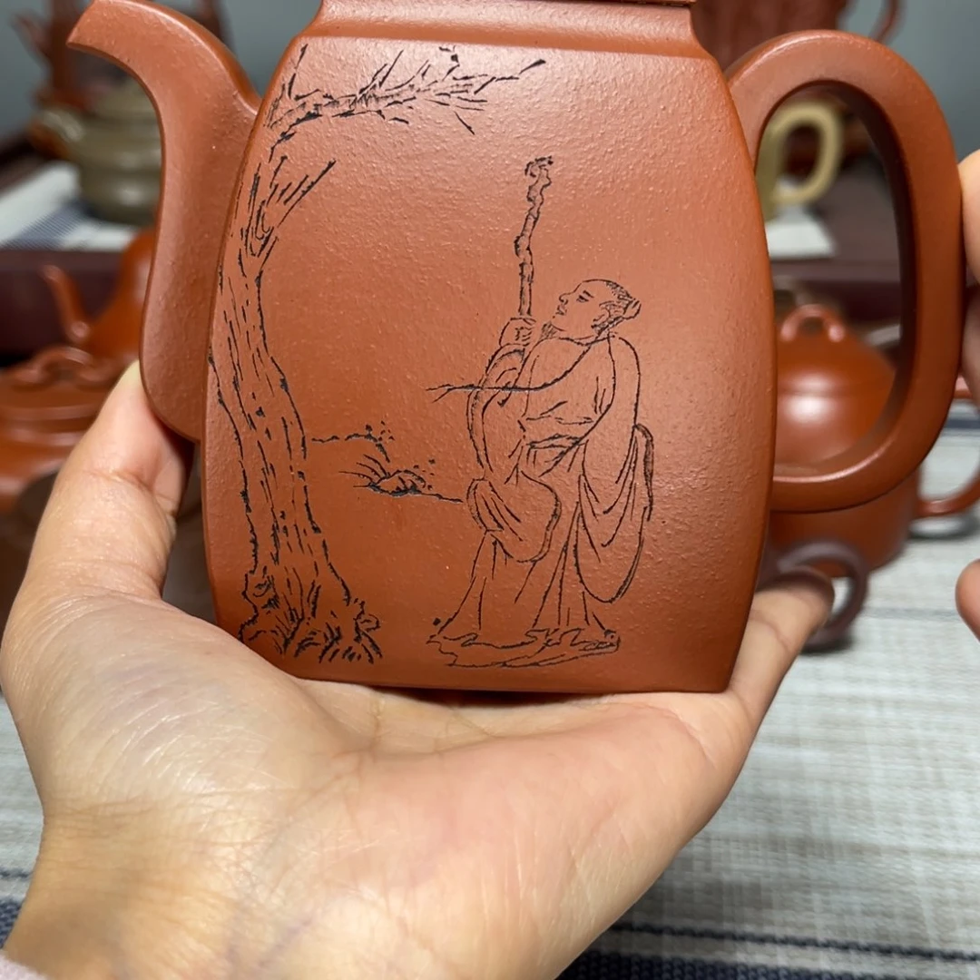 紫砂茶壶鱼****）全手工汉方300cc