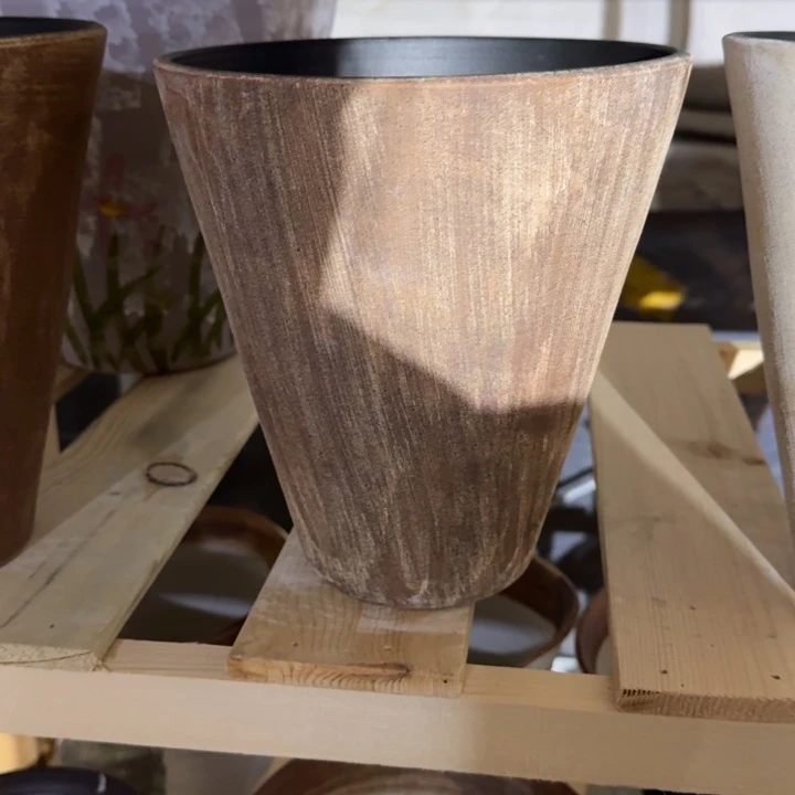 三***丫景德镇桌面陶瓷花盆