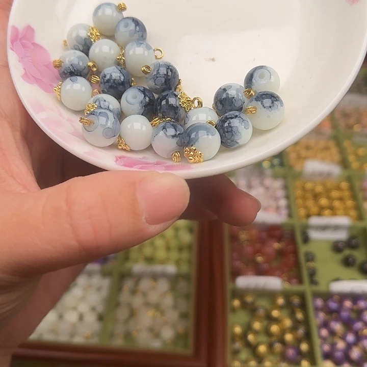 珐琅非遗传承手工圆珠扣