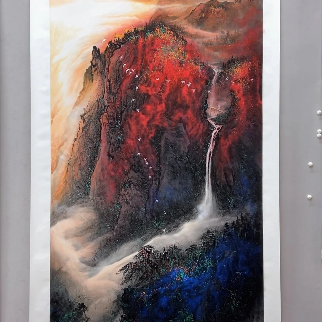 国画湖**东韦国春大六尺精品佳作