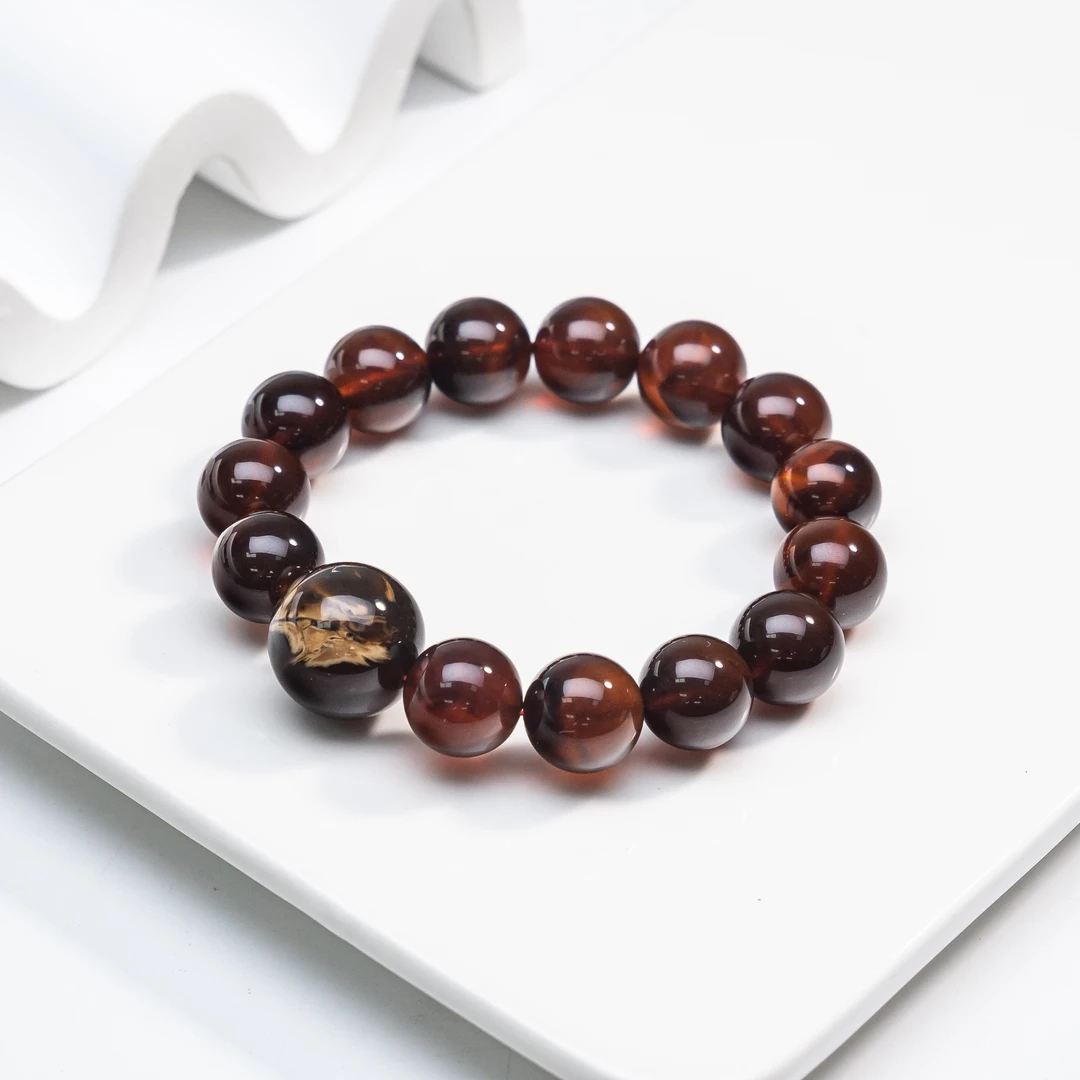 13mm姐妹升级款黑加仑金底金砂溶洞手串SDTP4829（多样性发其一）