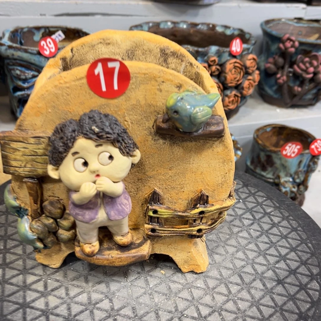 陶瓷烧*麦微瑕17 陶然花盆厂家直销