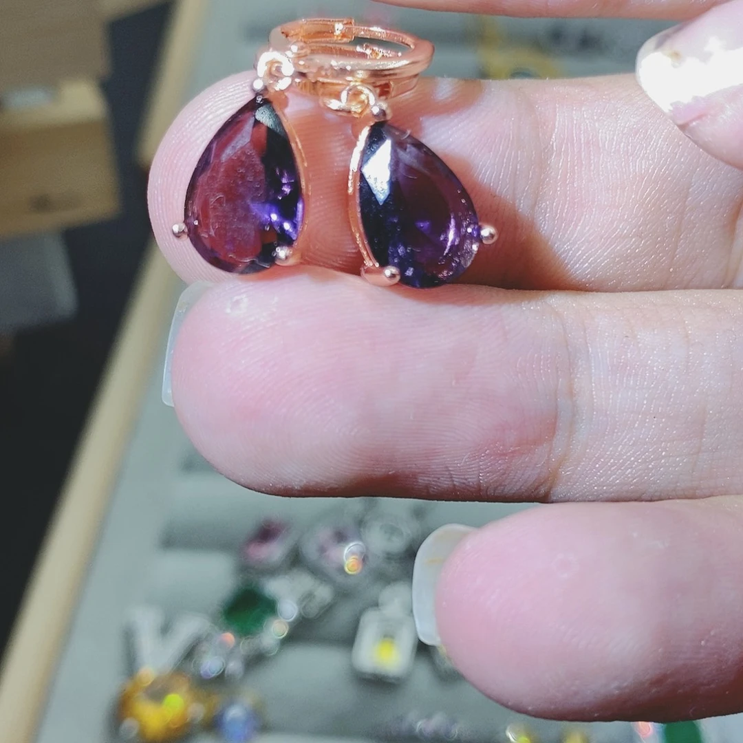 【闪购商品】水晶戒指银S925镶嵌