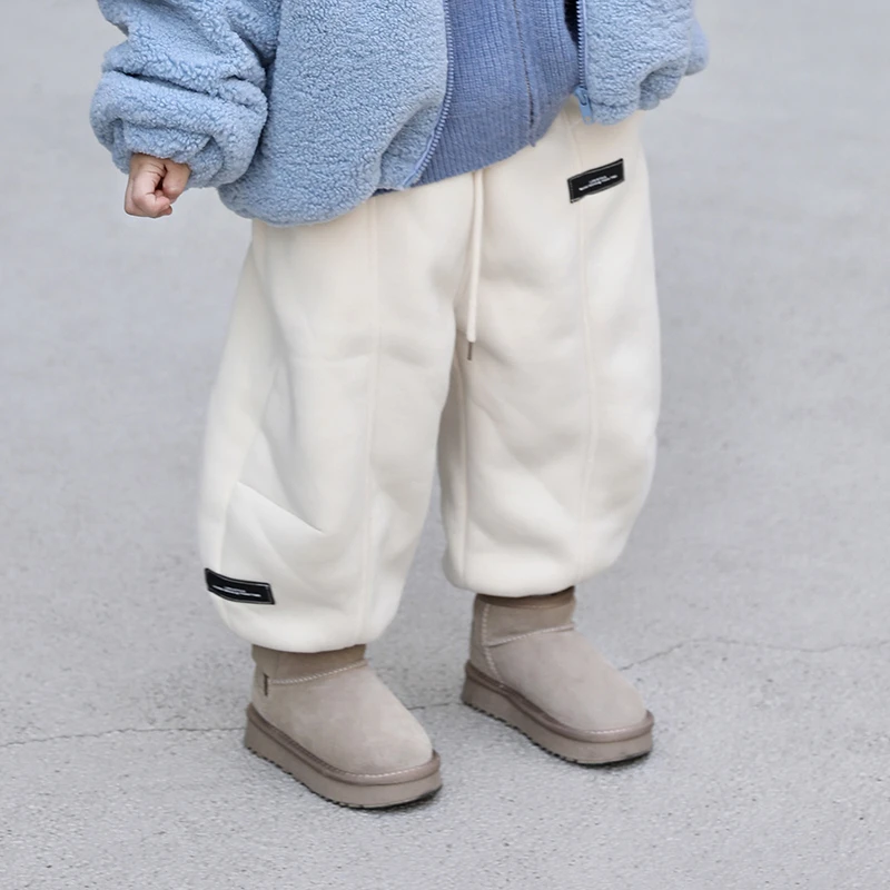 【现货】Jimmy妈童品 幼儿园神裤冬季儿童加绒小标休闲裤卫裤运动裤