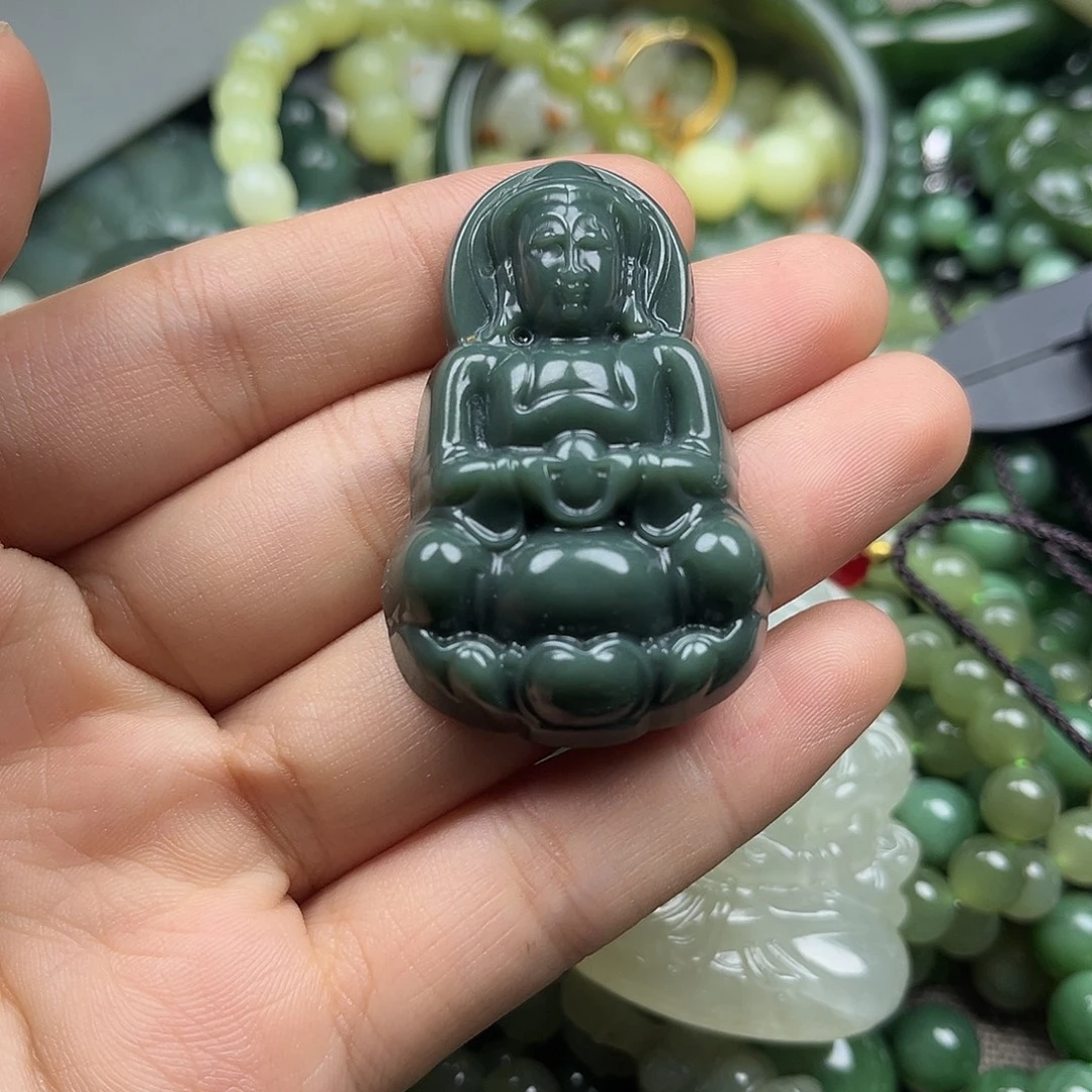 和田玉（碧玉）未镶嵌颈饰