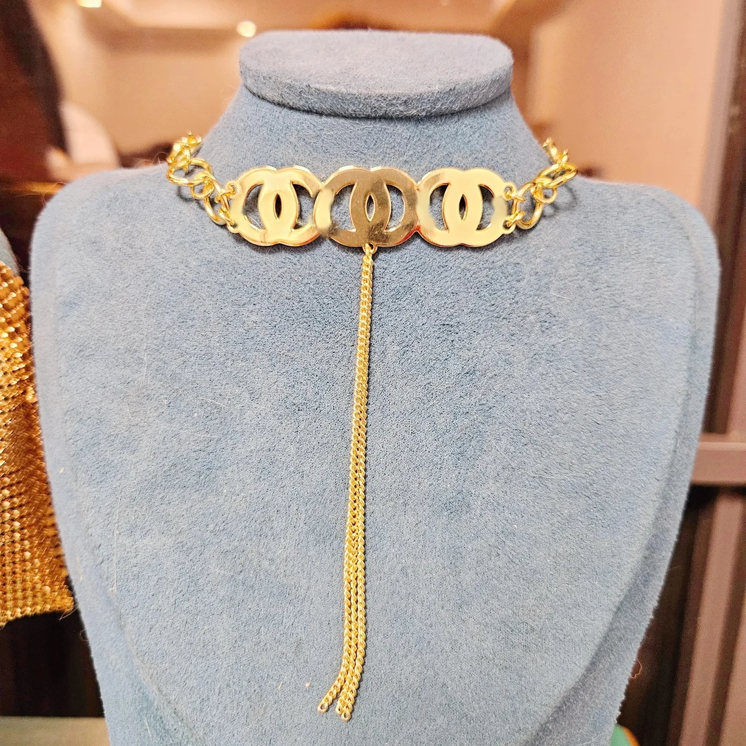 钛钢项链 2025时尚秀款项链颈链金色欧美百搭设计师款复古项链