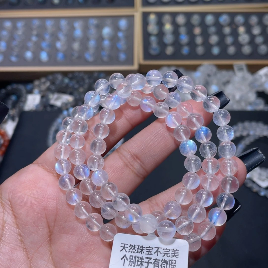手链未镶嵌长石?****?蓝月光手链多圈6.8mm