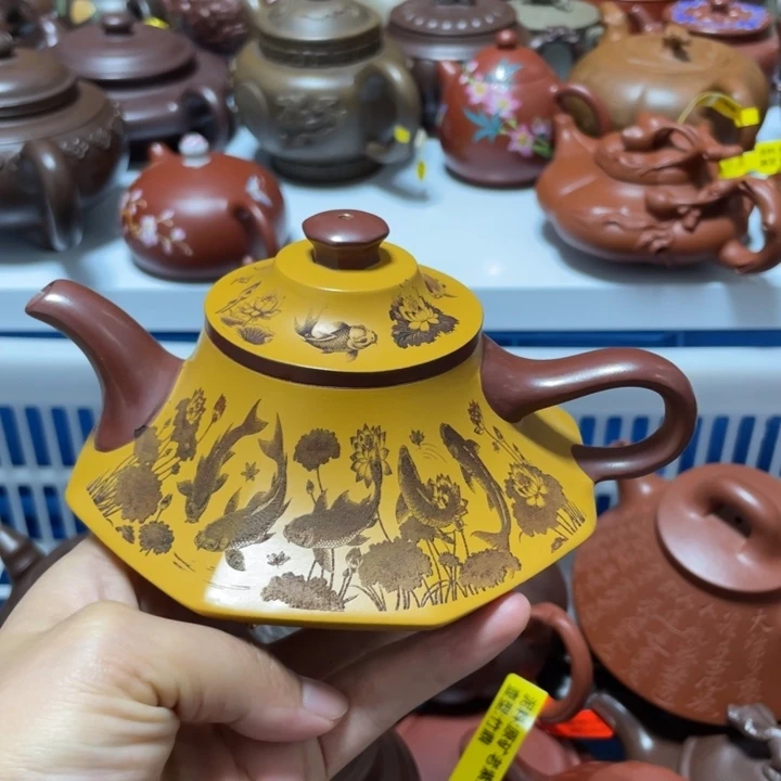 杏***雨茶壶紫砂宜兴紫砂壶