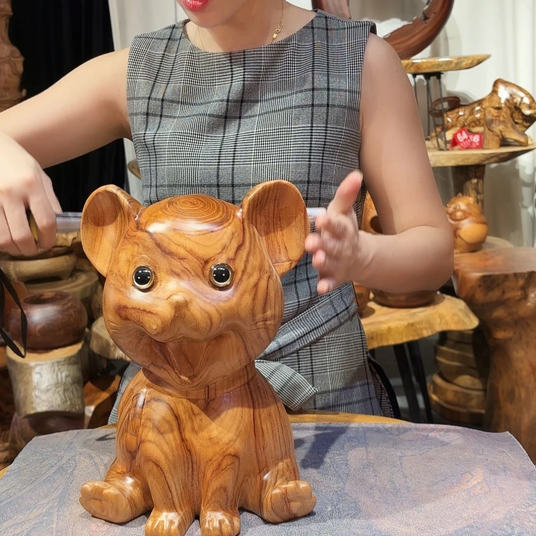 香樟木精品手作工艺品米老鼠