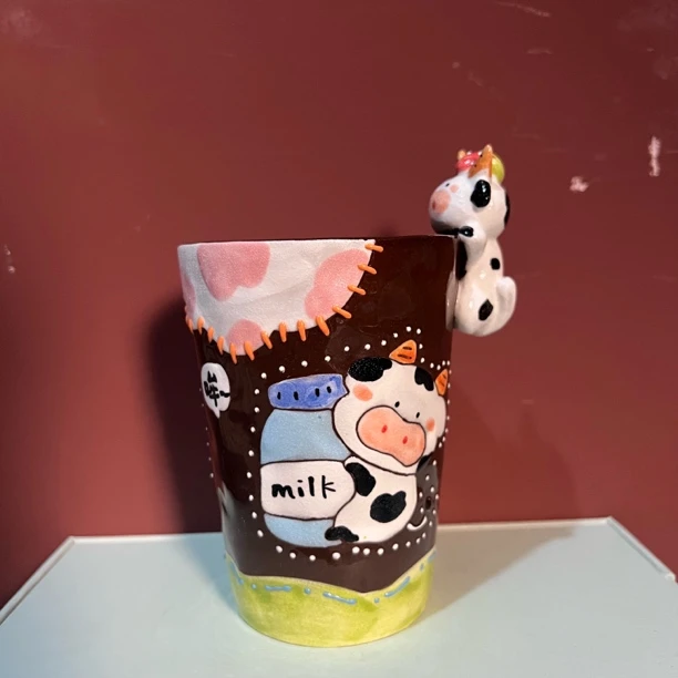 475三只熊小牛牛可乐杯马克杯