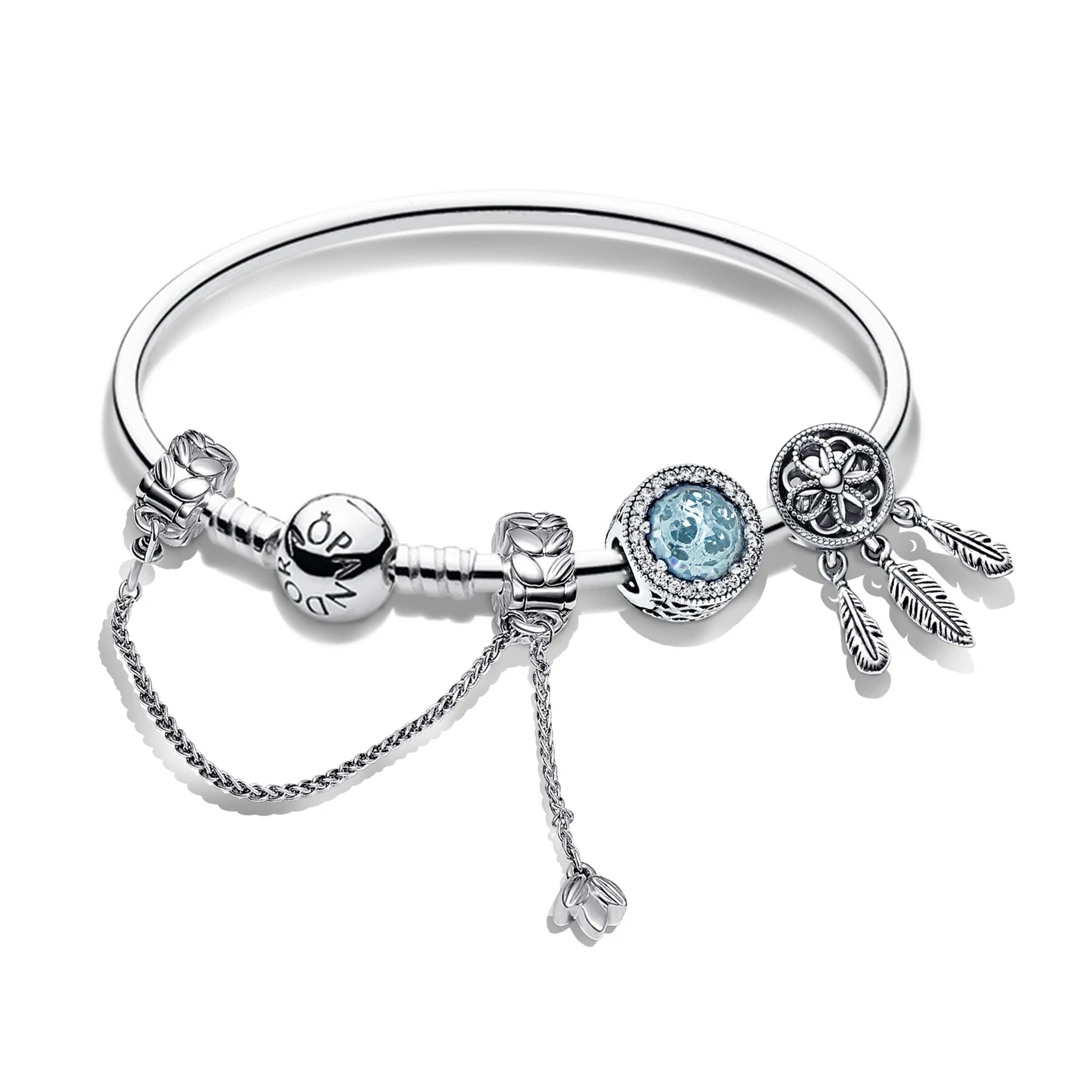 PANDORA/潘多拉 925银手镯 梦之星辰手镯套装百搭时尚气质礼物