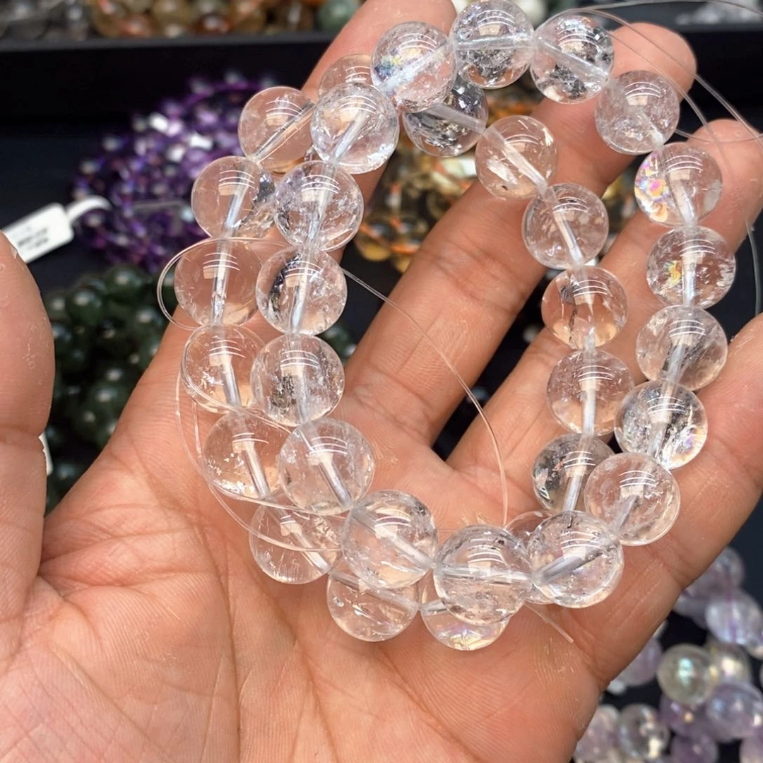 水晶手串未镶嵌1利姆利亚白水晶13mm
