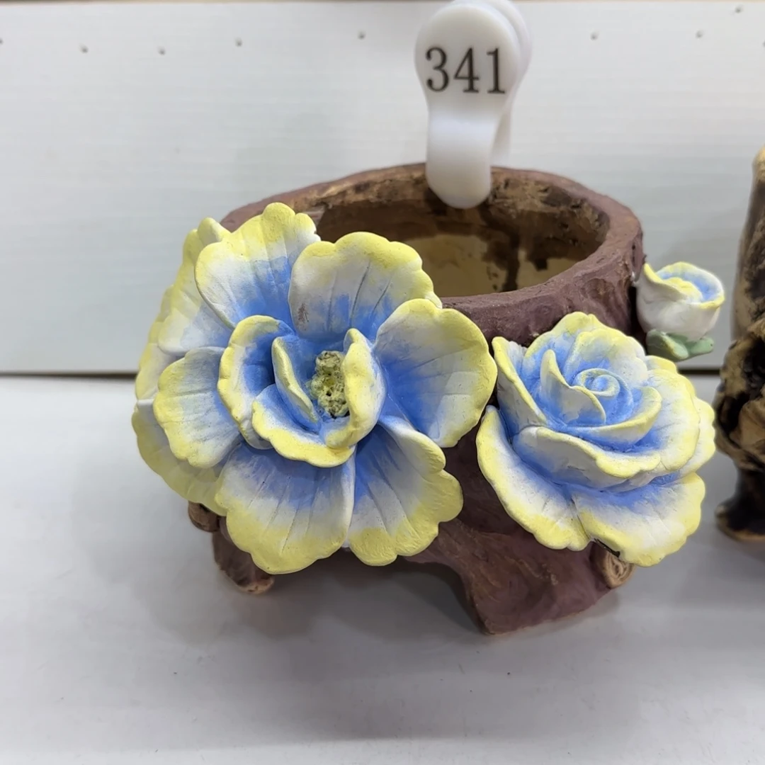 本默花器麦饭石花盆
