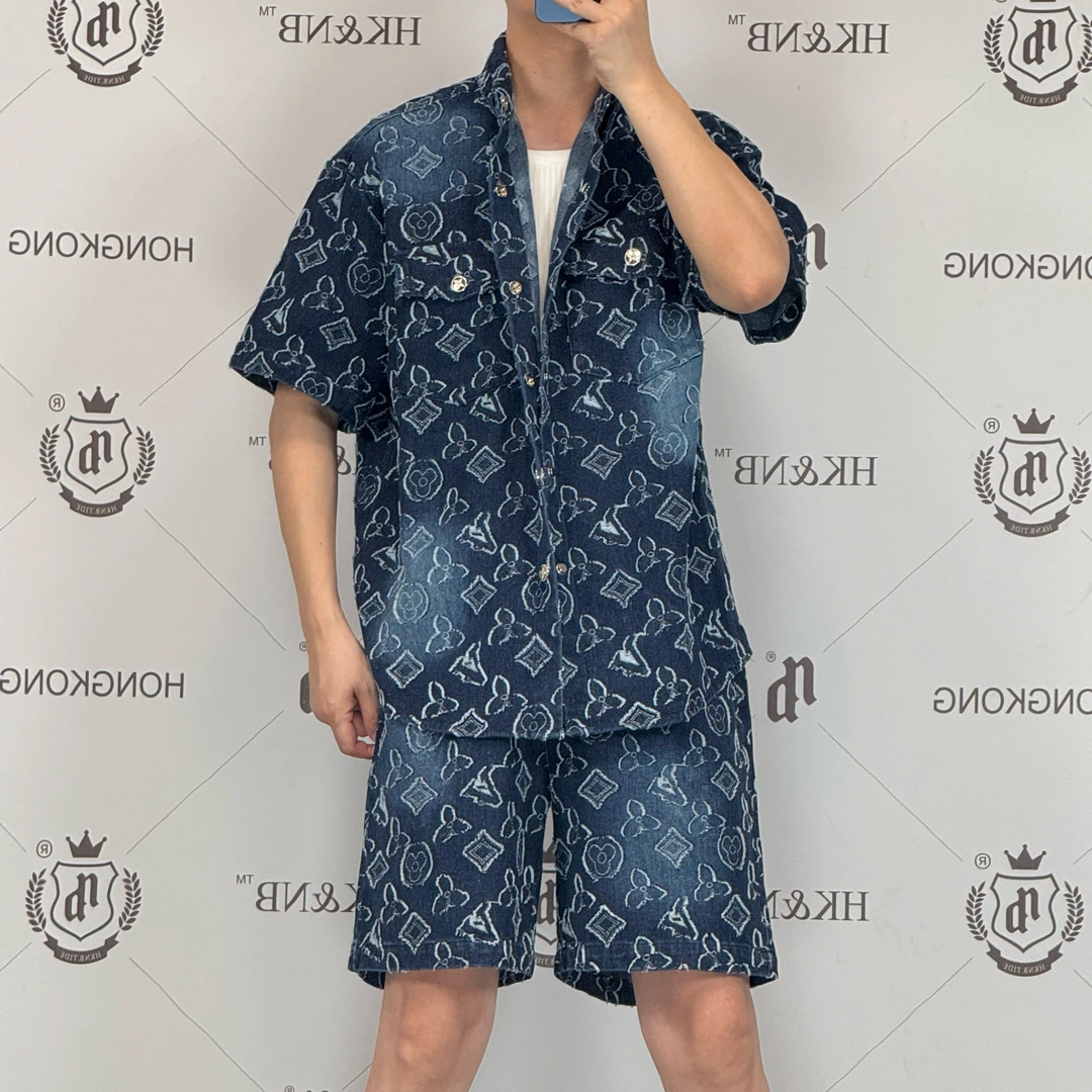 HK&NB x 艺术家系列 夏潮流时尚经典立体提花水洗轻奢情侣套装