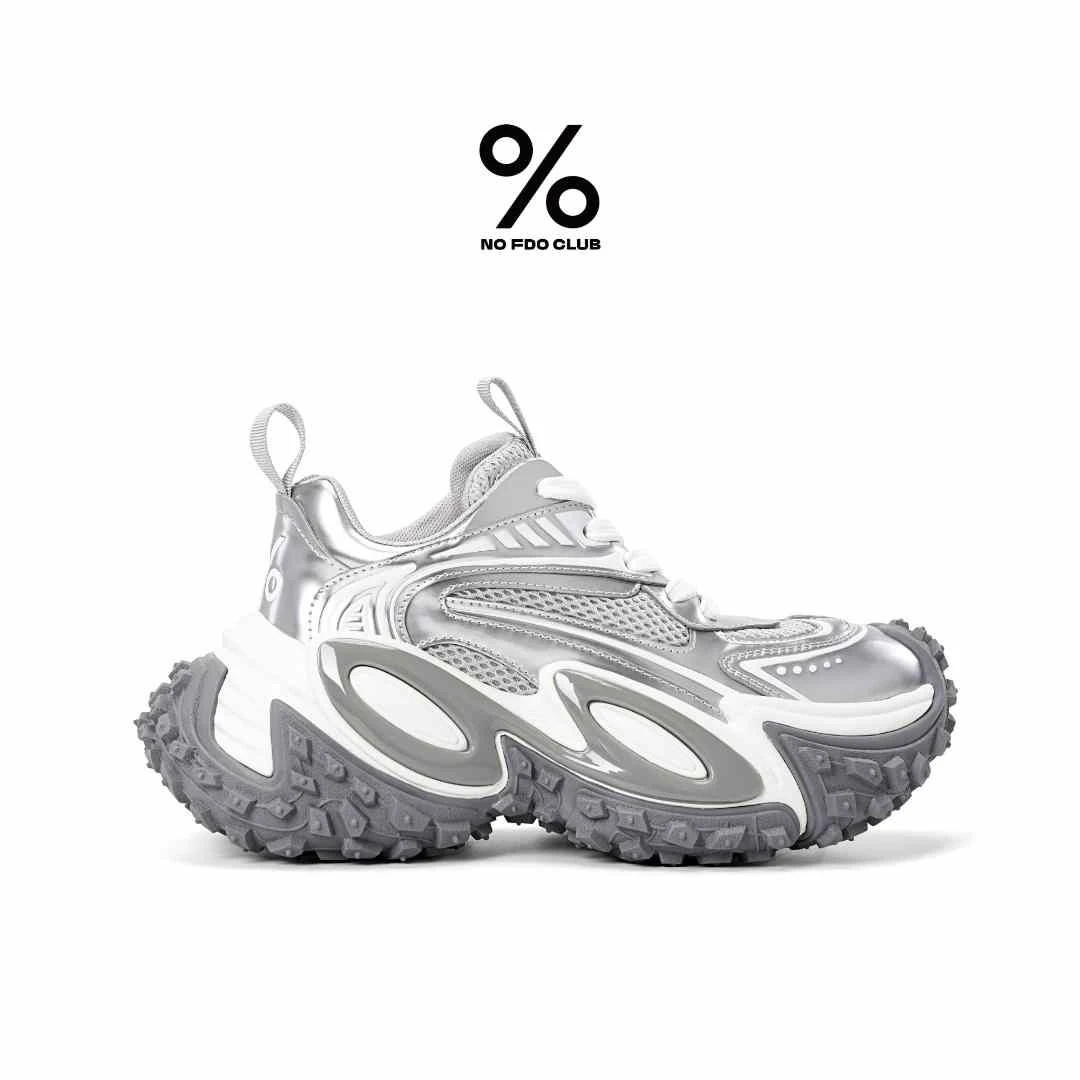 丁禹兮同款百分号灵蛇系列男鞋春季新款老爹鞋厚底增高鞋原创